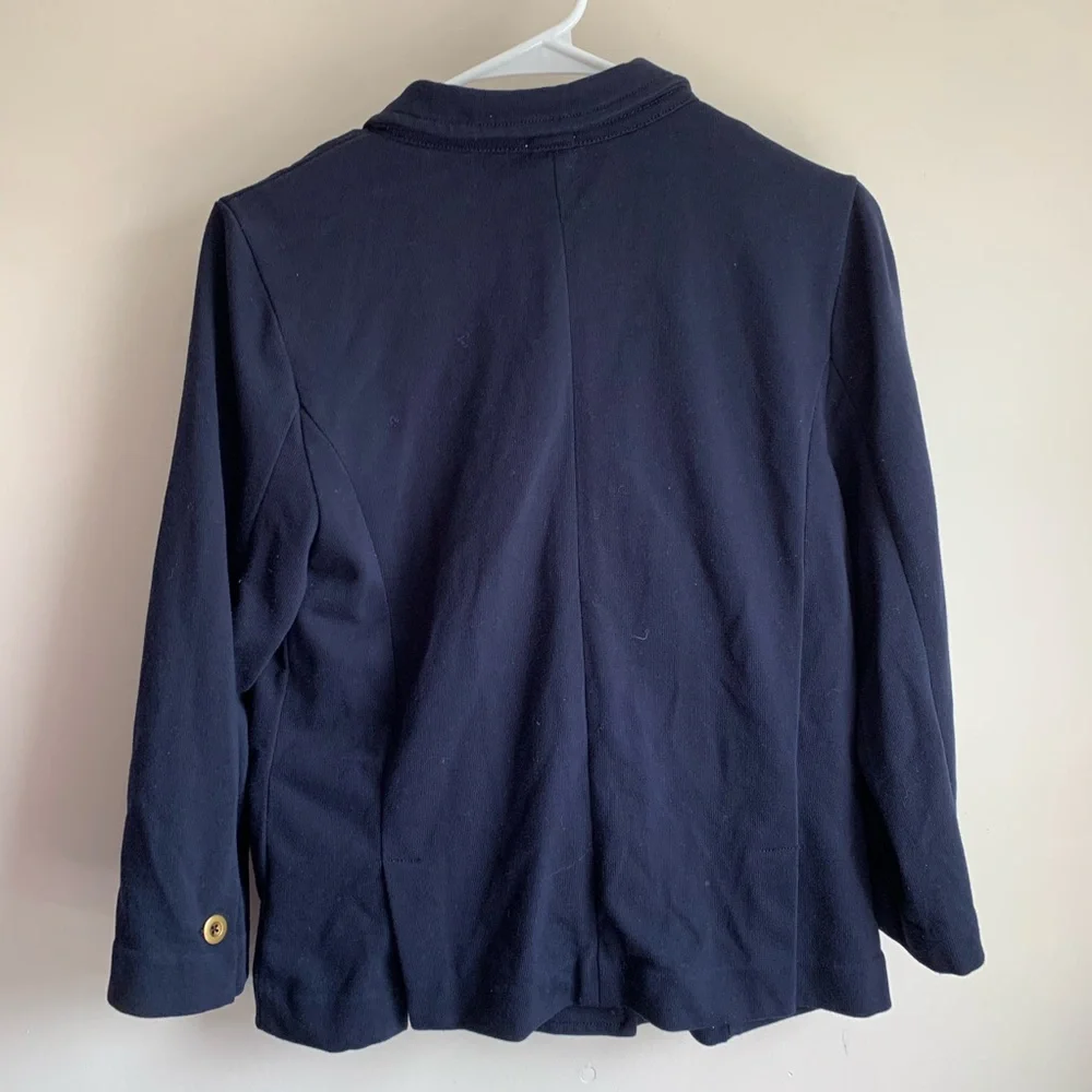 J Crew Navy Blue Double Breasted Career Blazer